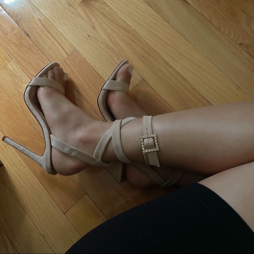 Nude Strappy Heels